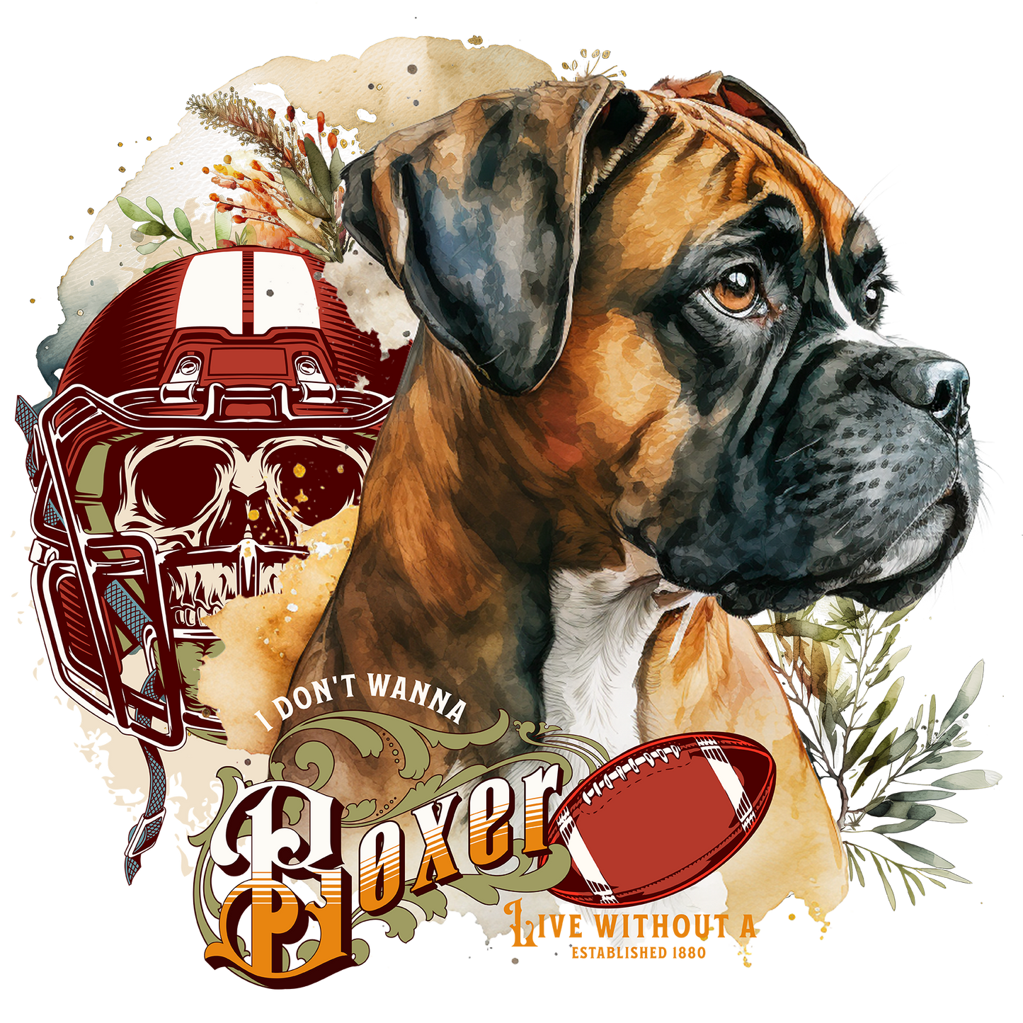Boxer - Tableau décoratif
