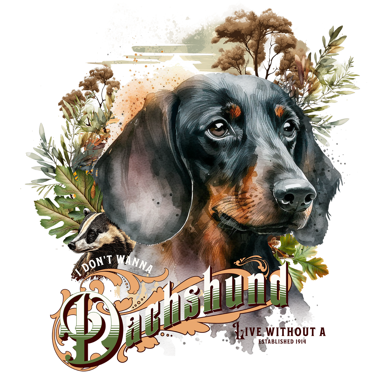 Dachshund - Tableau décoratif