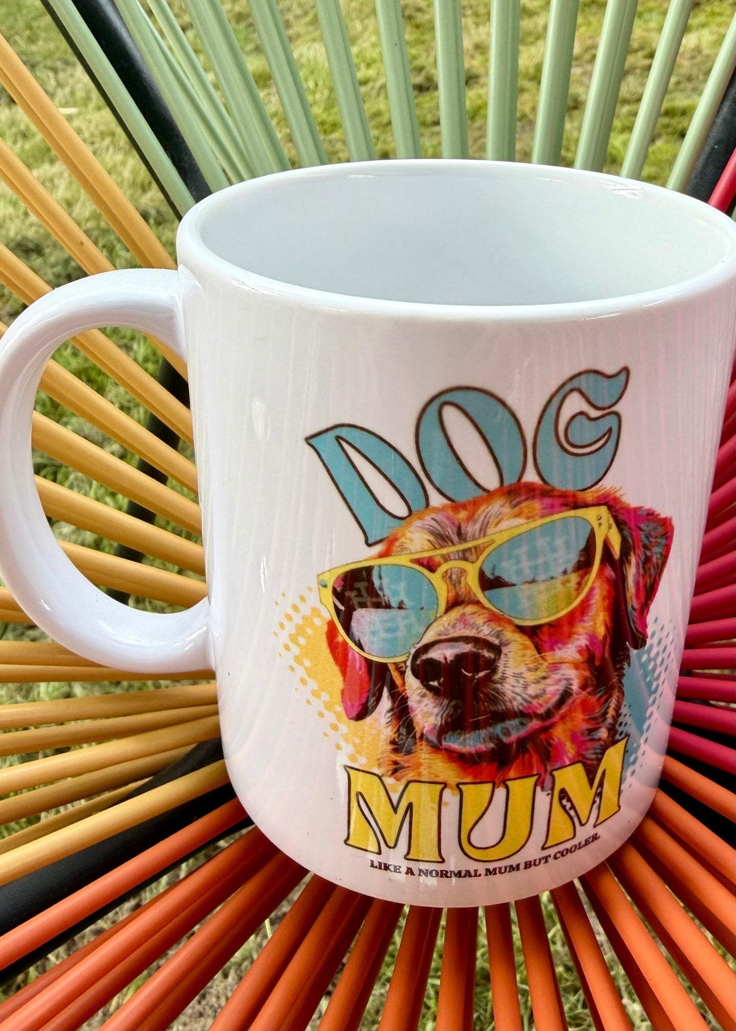 Mug rond "DogMum Summer"- Golden Retriever | 33CL