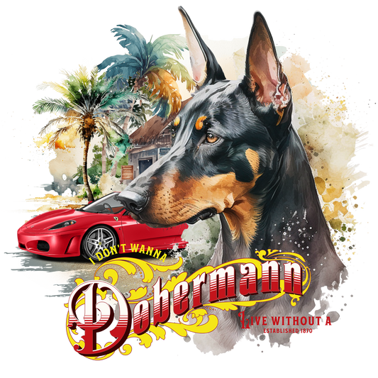 Dobermann - Tableau décoratif