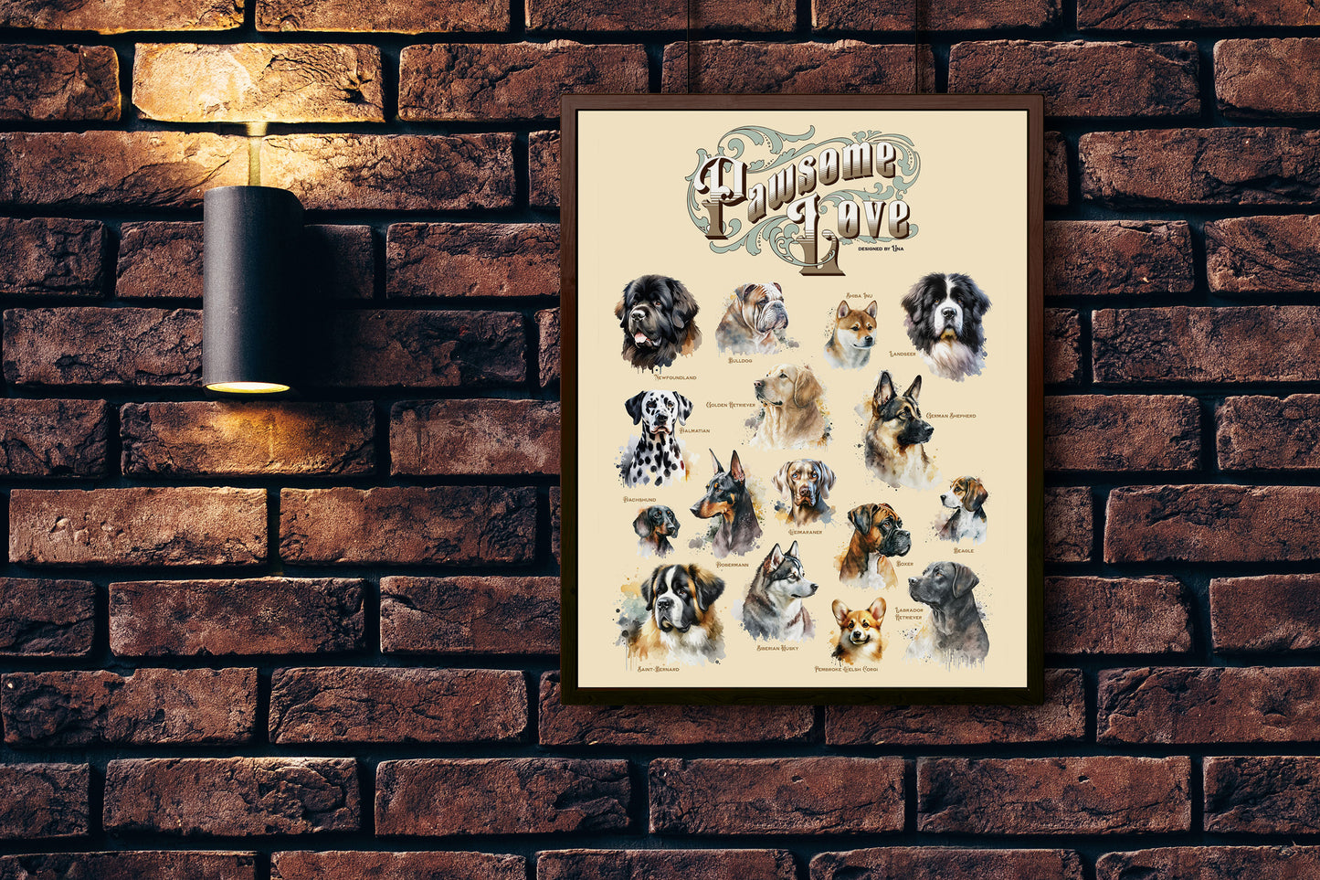 Affiche "Pawsome Love"