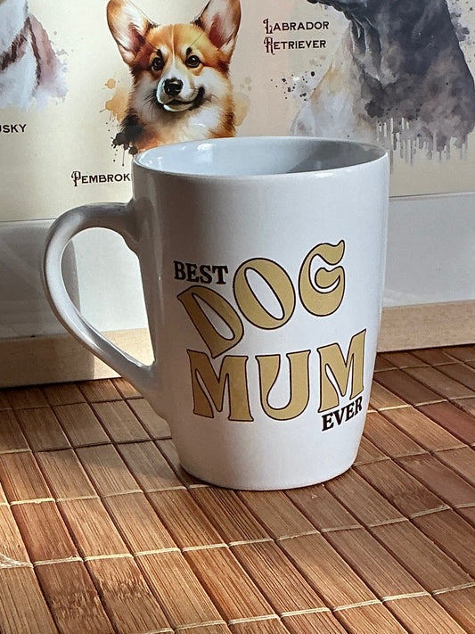 Mug rond "Best Dog Mum Ever" 38CL