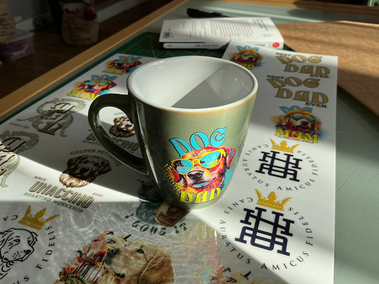 Mug rond "Dog Dad" modèle 1 | 22 cl