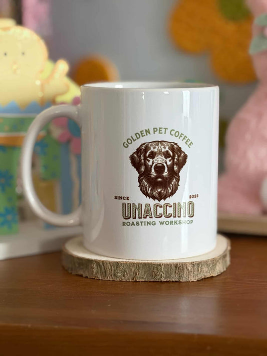 Mug rond "Unaccino Collection"- Golden Retriever | 33CL