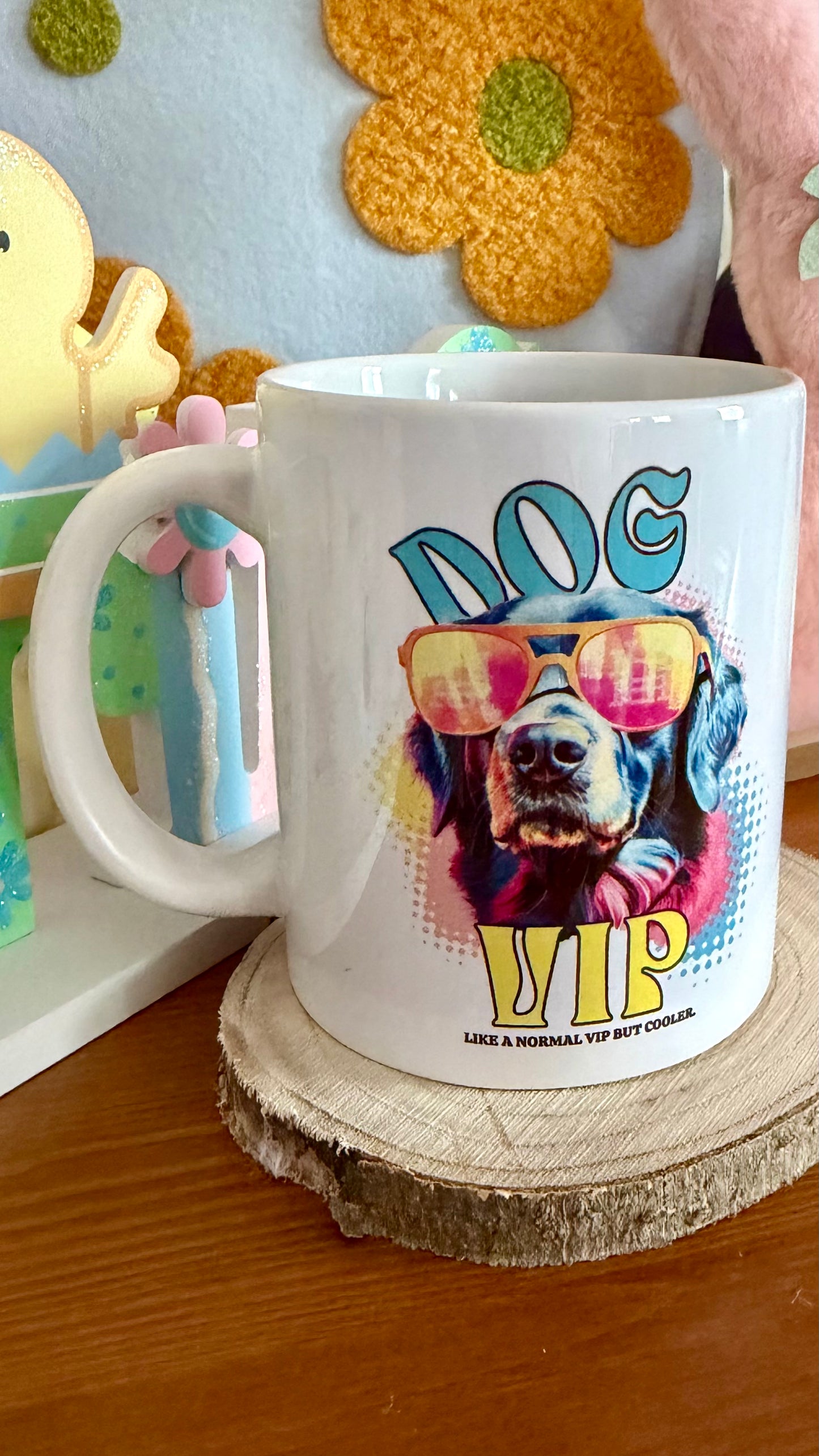 Mug rond "Dog VIP"- Golden Retriever | 33CL