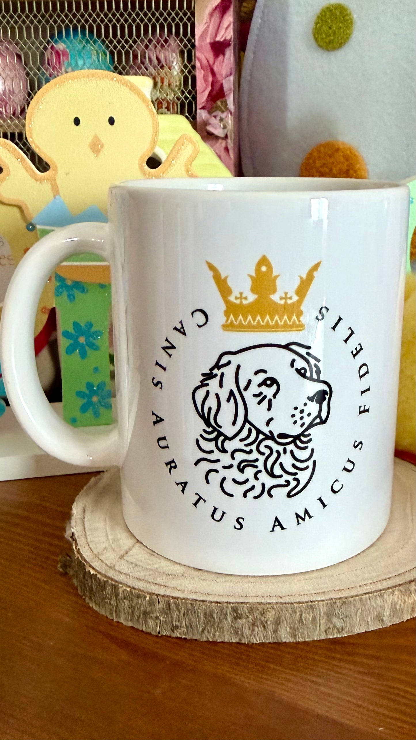 Mug rond "Ami Fidèle"- Golden Retriever | 33CL