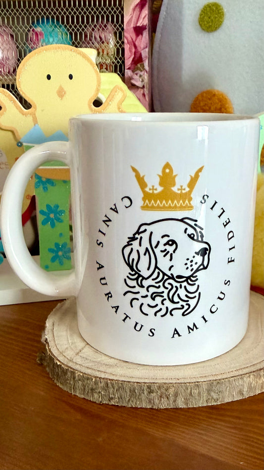 Mug rond "Ami Fidèle"- Golden Retriever | 33CL
