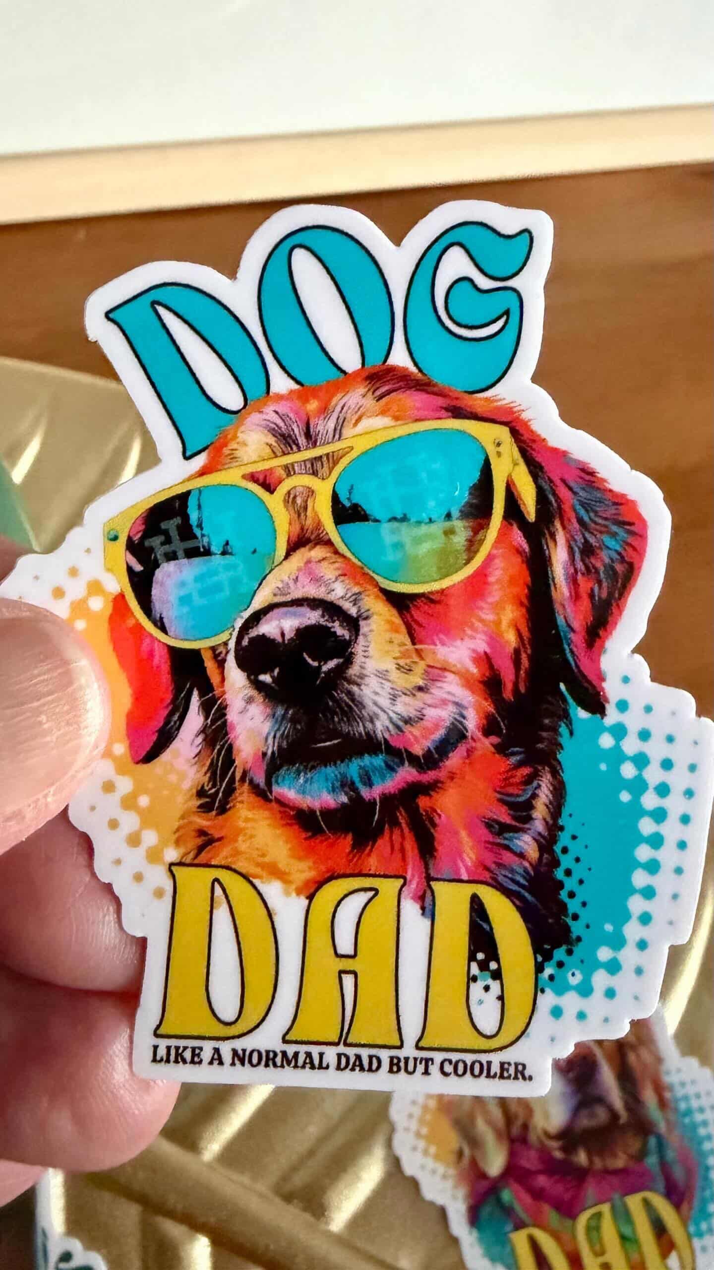Sticker Dog Dad Summer