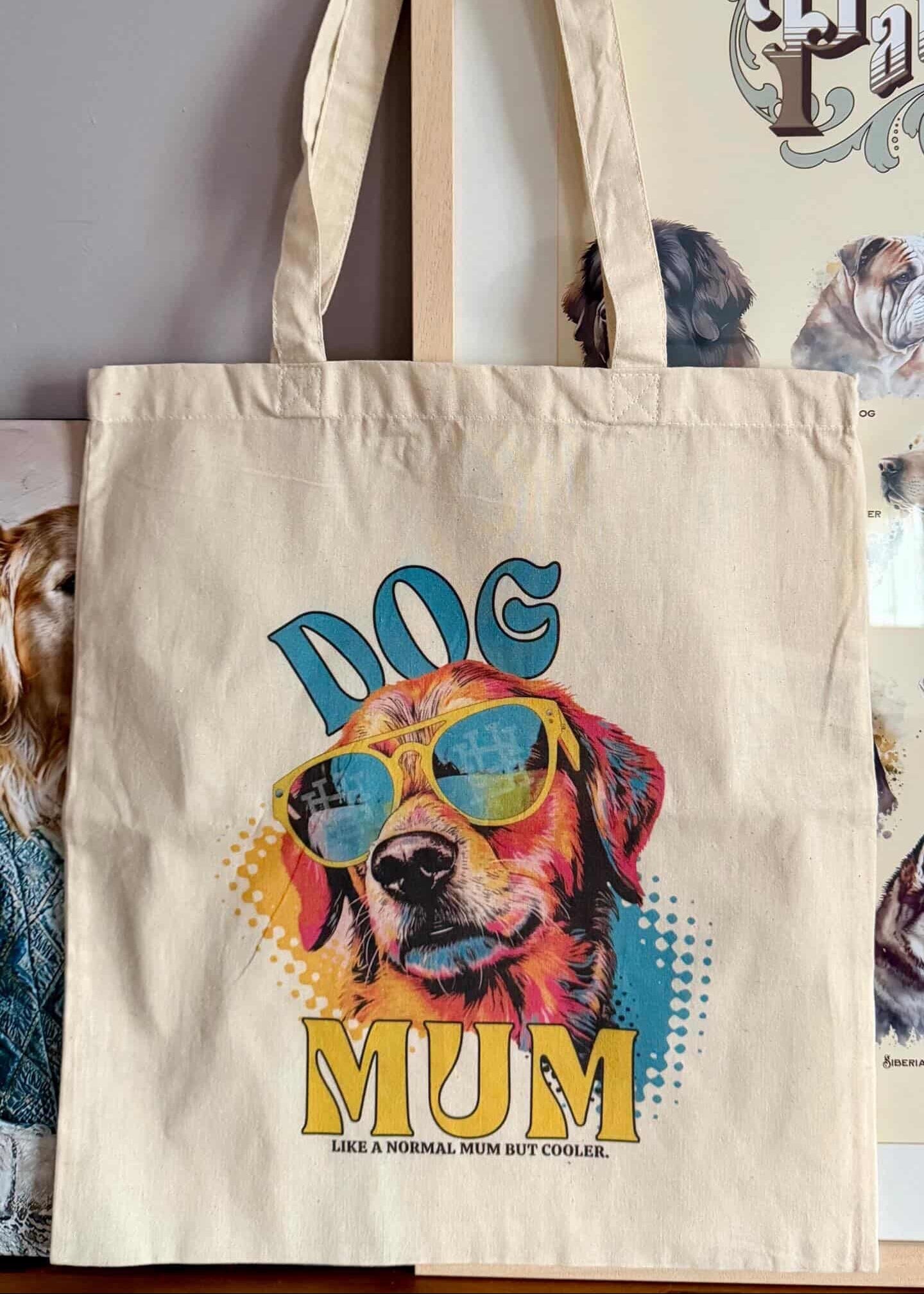 Tote-Bag Dog Mum summer by Una