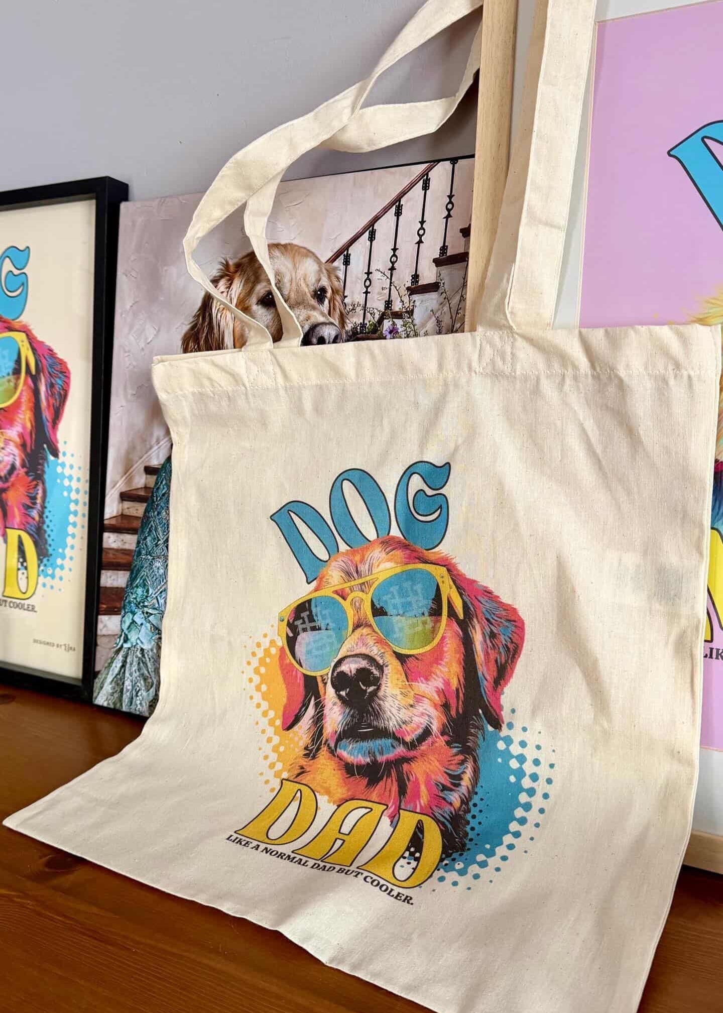Tote-Bag Dog Dad summer by Una