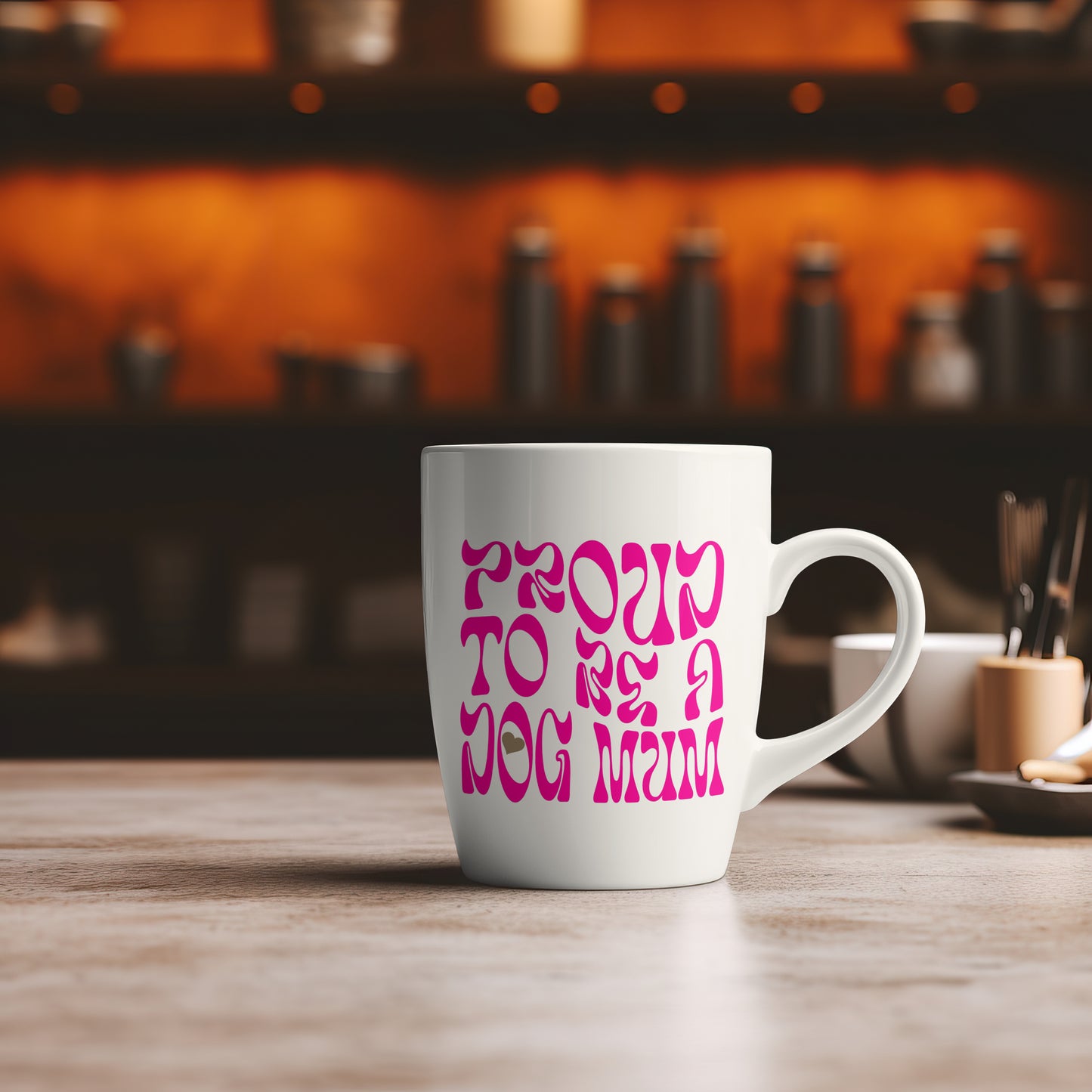 Mug rond "Proud Dog Mum"  | 38CL