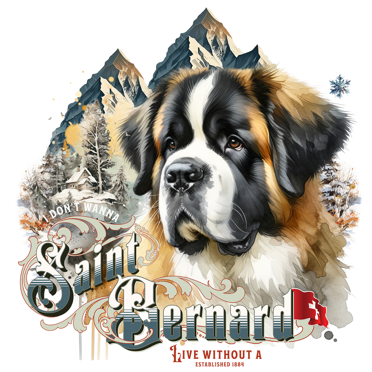 Saint-Bernard - Tableau décoratif