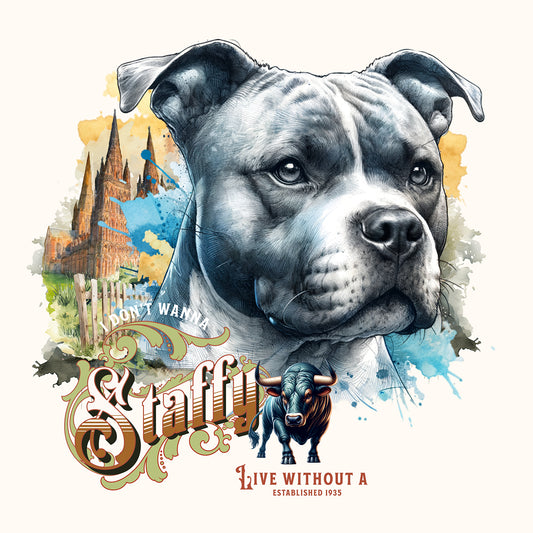 Staffordshire Bull Terrier - Tableau décoratif