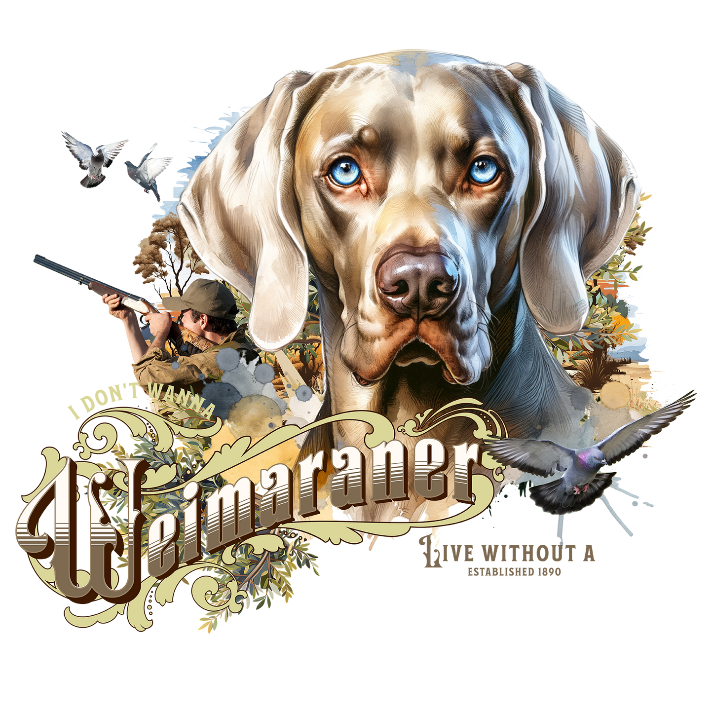 Weimaraner - Tableau décoratif